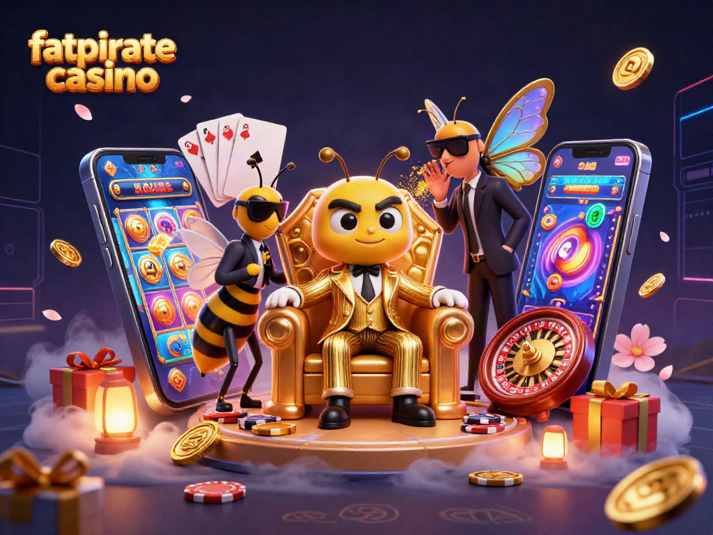 Experience the excitement of fatpirate casino with vibrant 3D characters and vibrant gaming elements.