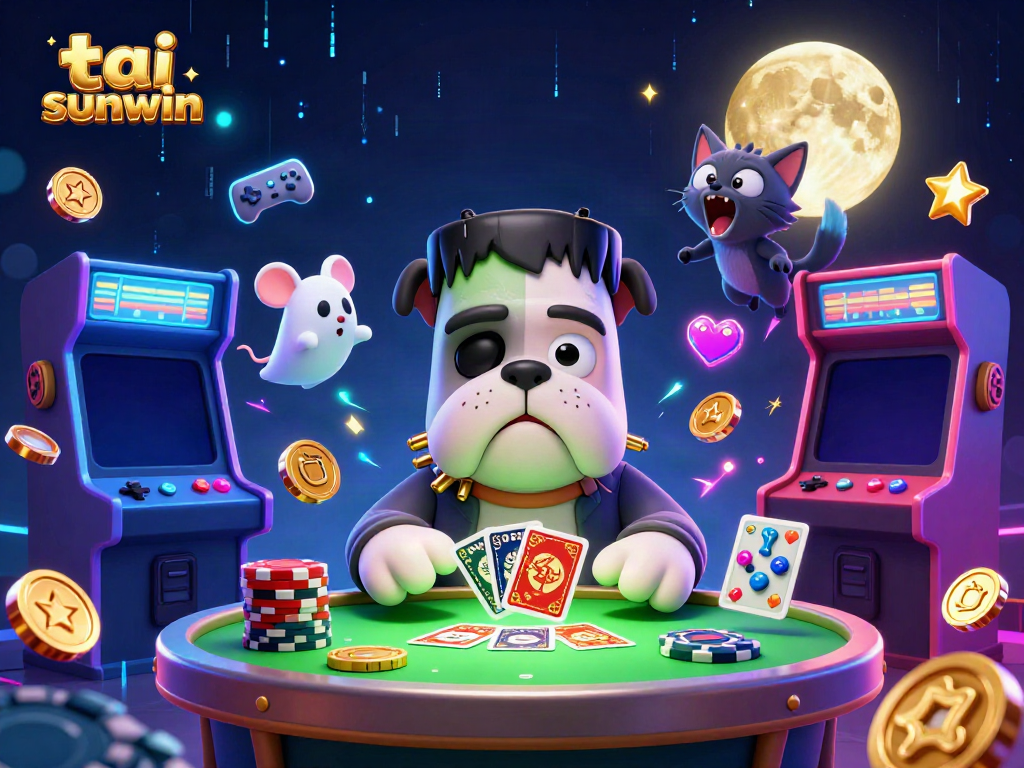 Engage with the exciting games at tai sunwin featuring unique characters and vibrant casino graphics.