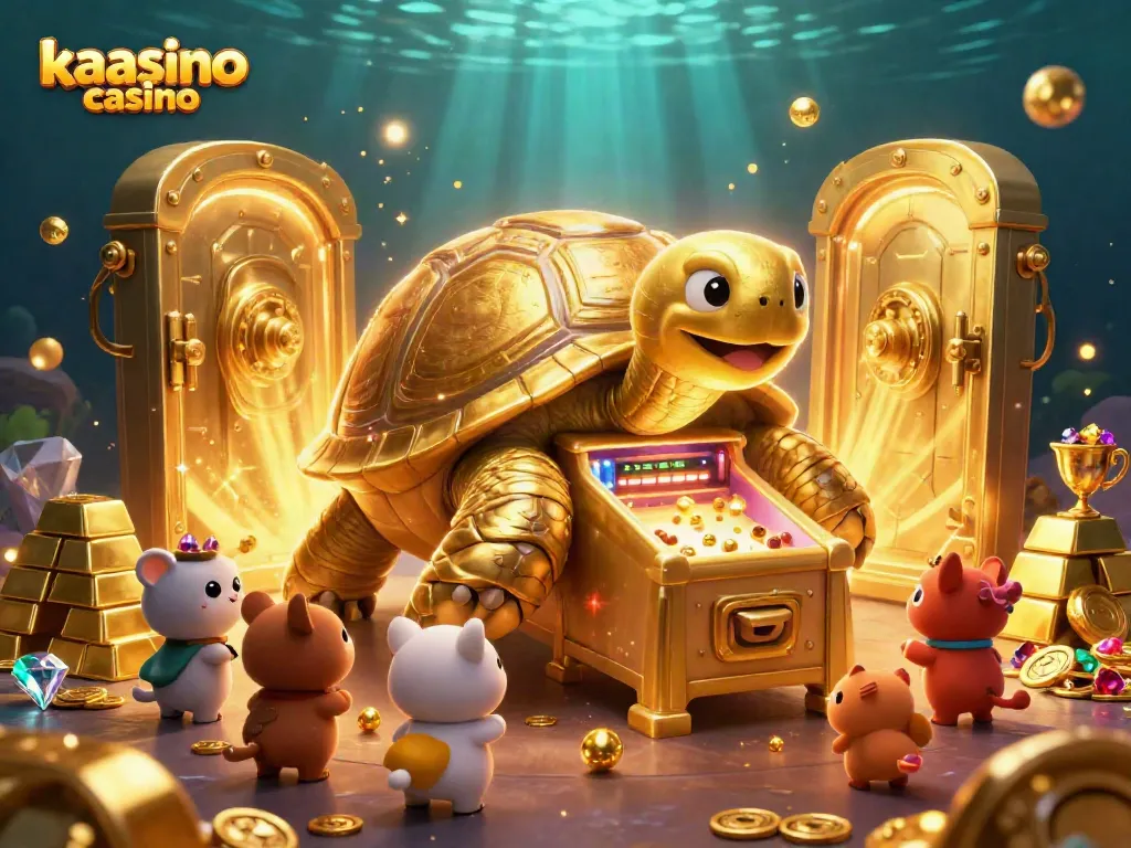 Experience the excitement at kaasino casino with a vibrant scene of games and treasures.