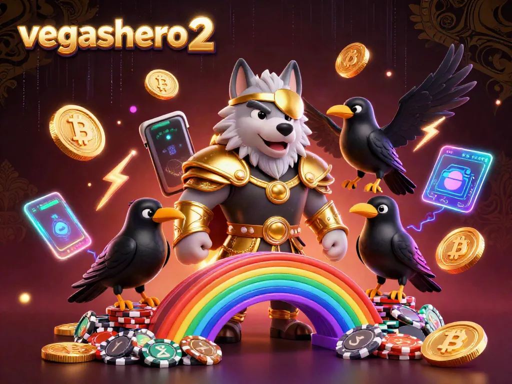Experience vegashero 2 with dynamic 3D elements and vivid casino-themed illustrations.